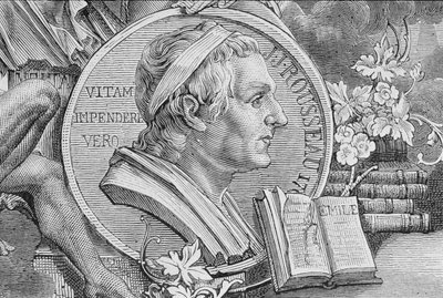 Jean Jacques Rousseau (1712-78) von French School